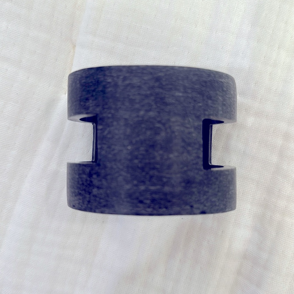 Wooden bracelet- dark brown/ gray
